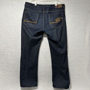 Enyce Sean Combs VTG Men's Baggy Embroidered Pockets Dark Wash Denim Jeans Sz 42